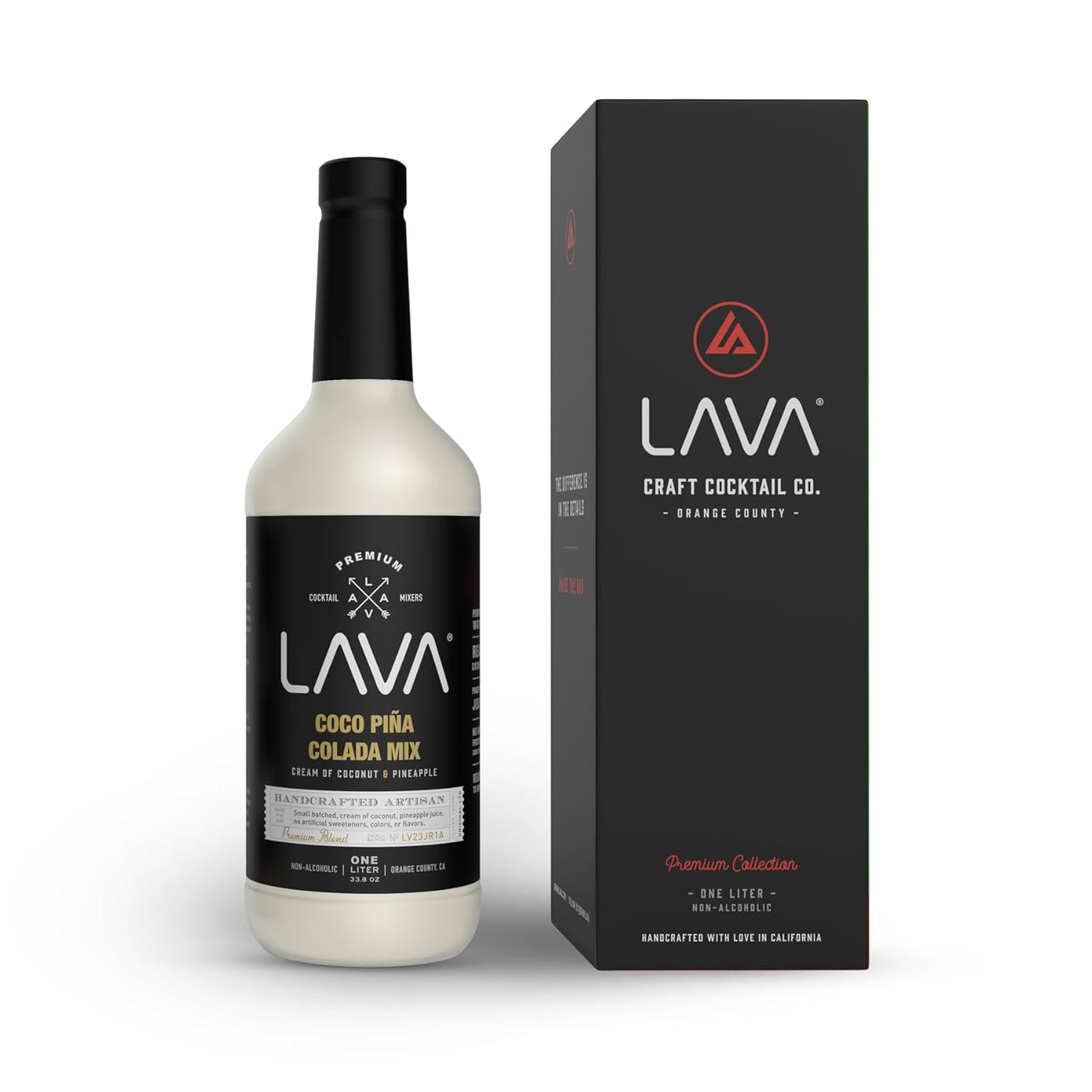 LAVA Premium Coco Pina Colada Made with Cream of Coconut and Real Pineapple, No Artificial Sweetener
