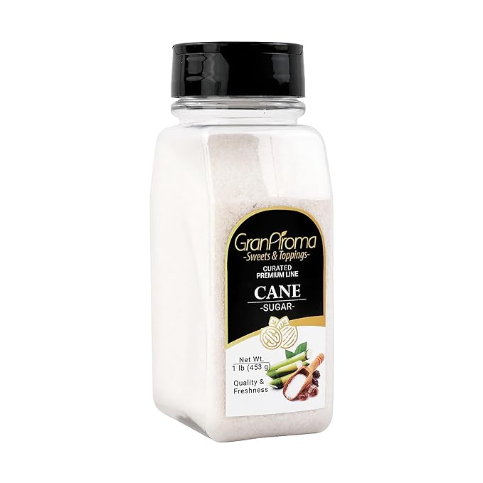 GranAroma Cane Sugar, Pure Sweetness, Ideal for Baking & Beverages (1 Pound)