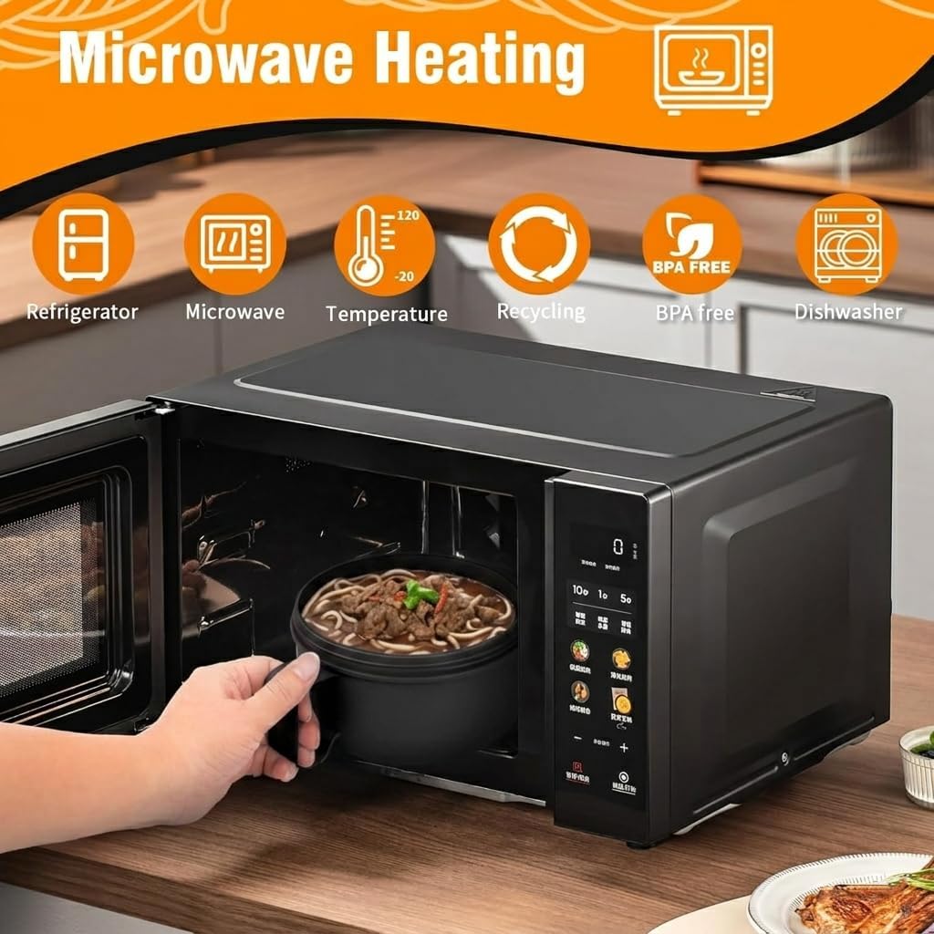 Microwave Bowl with Lids,Ramen Bowl,28oz Microwave Soup Mugs with Handles ,for Soup and Instant Noodles,Oatmeal, Gumbo, Salad, College Dorm Room Essentials for Girls for Boys Apartment Essentials