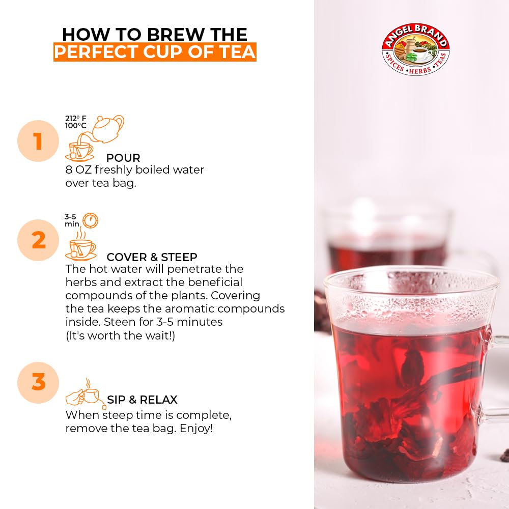 Sorrel Hibiscus Tea Bags | 20 Count | 3 Pack | Refreshing Flavor | Sorrel &amp; Hibiscus Tea