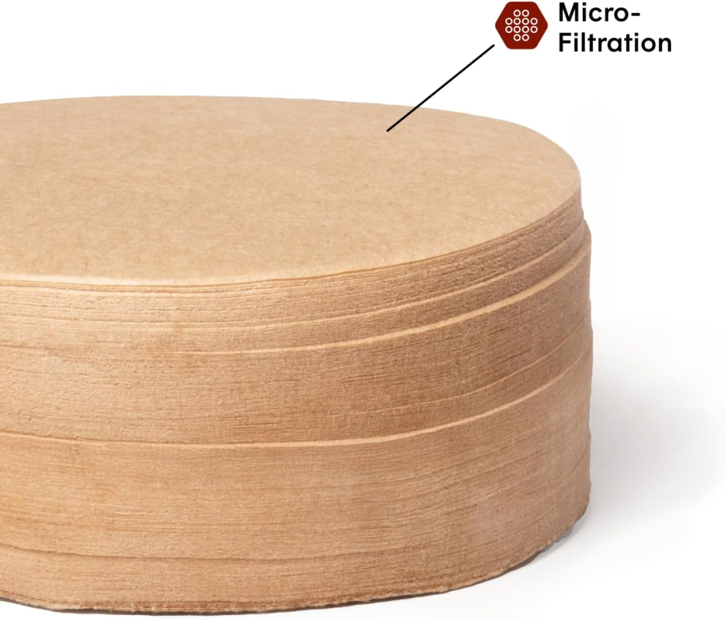 AeroPress Natural Paper Micro-Filters, 200 Count | Round Replacement Coffee Filters, Unbleached, Compostable Paper Filters, Fits Standard Size AeroPress Coffee Makers