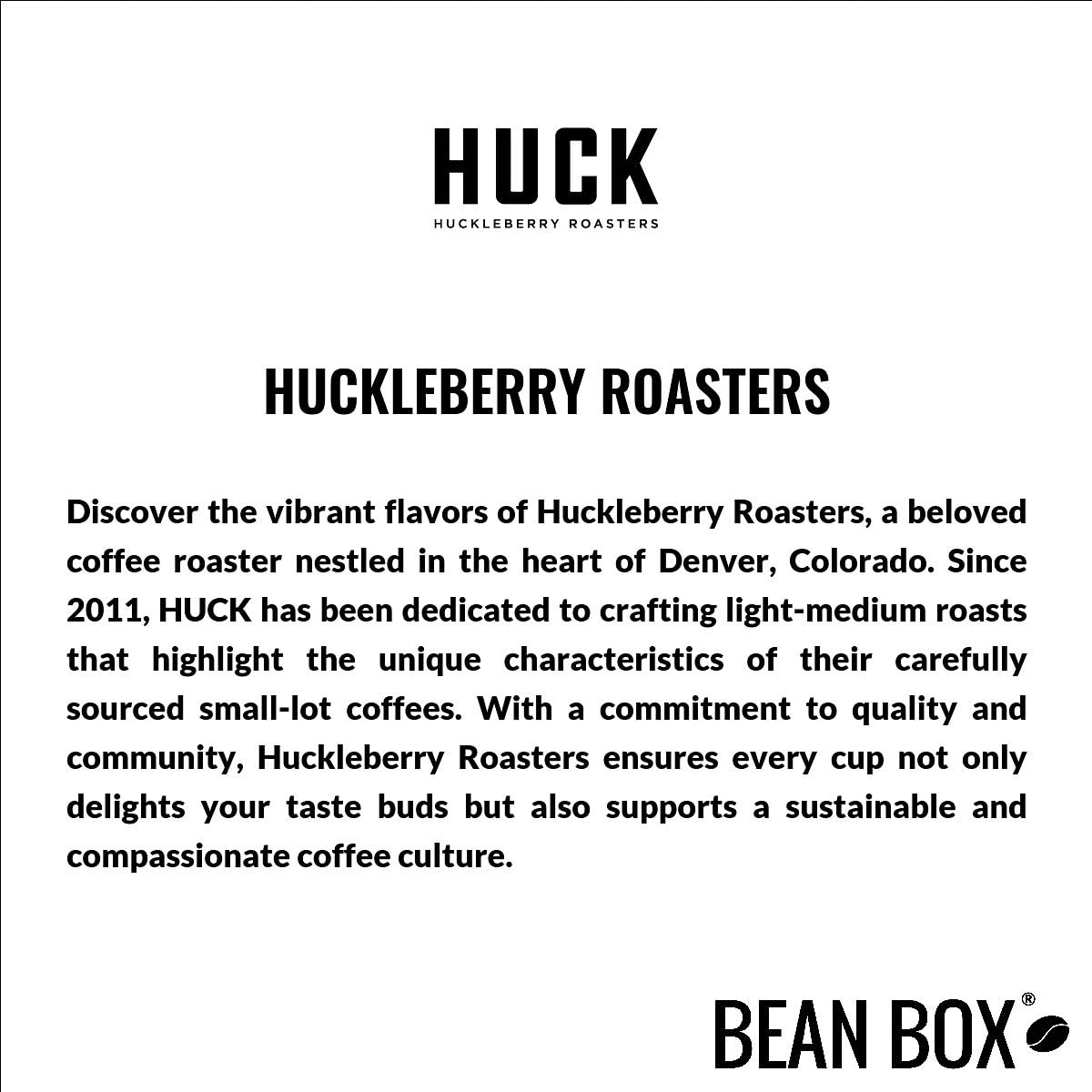 Uganda Sipi Natural - Roasted by Huckleberry Roasters - Whole Bean Coffee - 12 Ounce Bag
