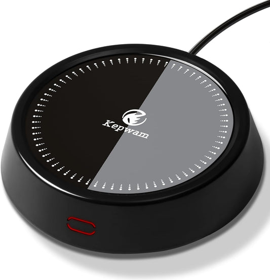 Mug Warmer - 25W Coffee Warmer for Desk Auto Shut Off, 3-Level Temp with Indicator Lights, Smart Candle Warmer Plate