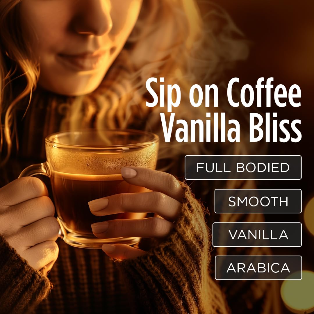 VitaCup Genius Vanilla Keto Medium Roast Coffee Pods, 16ct | B Vitamins, D3, MCT Oil, Turmeric
