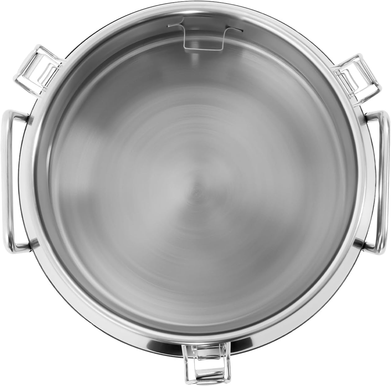 1 mm Thickened Stainless Steel Milk Can Large Liquid Container Storage,Stainless Steel Milk Bucket With Sealing Lid and Carry Handle,for Wine, Oil Storage Transport (20L/5.25 Gal)