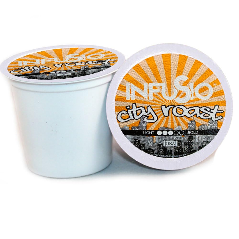 InfuSio City Roast, World Origins Single Pack Coffee Pods, Medium Roast Coffee, 96 Count, Keurig K-Cup Compatible