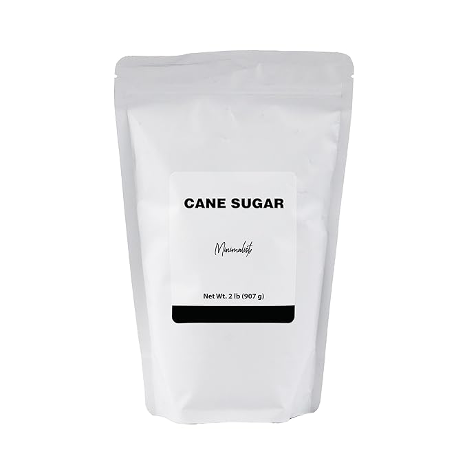 Minimalist Cane Sugar, Ideal for Baking and Sweetening, Packaged for Convenience in a Resealable Bag (2 Pound)