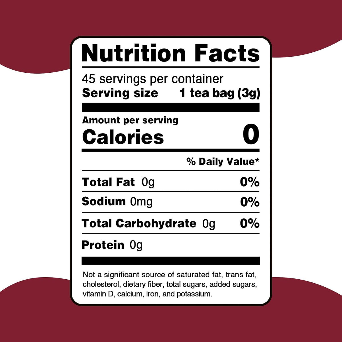 FullChea Cranberry Apple Tea Bags, 45 Counts, Fruit Herbal Blend, Non-GMO | Blended With Apple, Hibiscus, Rose &amp; Licorice, Naturally Sweet Tart Taste, Caffeine-Free, Wellness Support