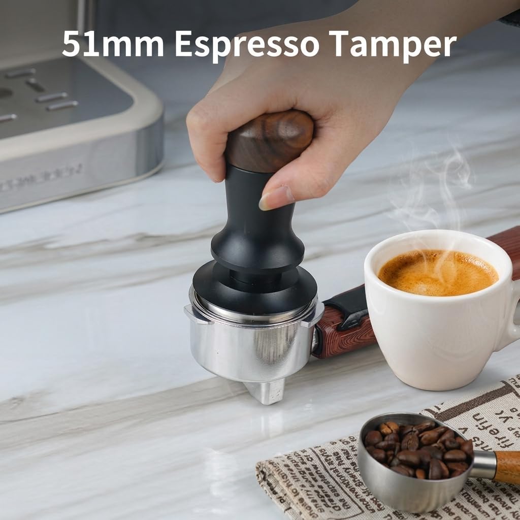 51mm Espresso Tamper, Premium Barista Coffee Tamper