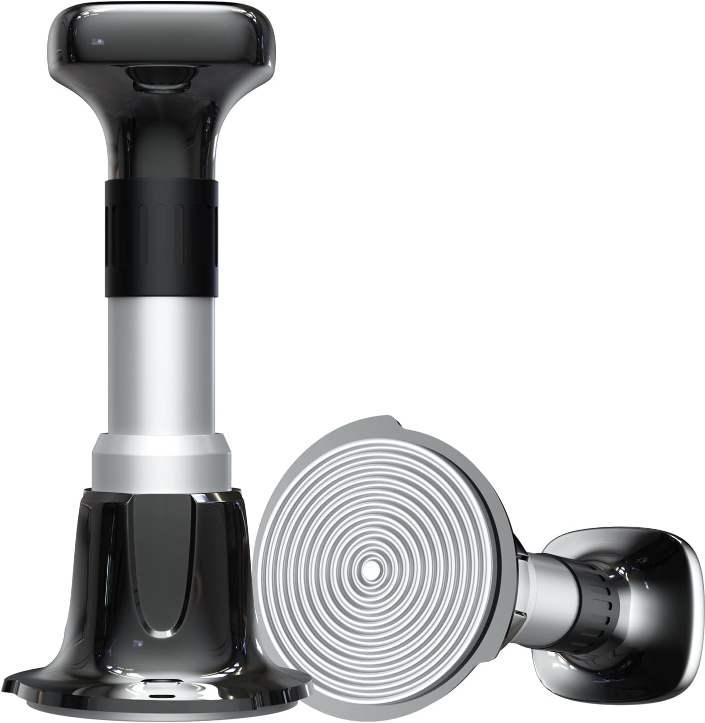 Espresso Tamper, 53mm Tamper 25lb-40lb with Stainless Steel Base, Coffee Tamper with with Sound Feed