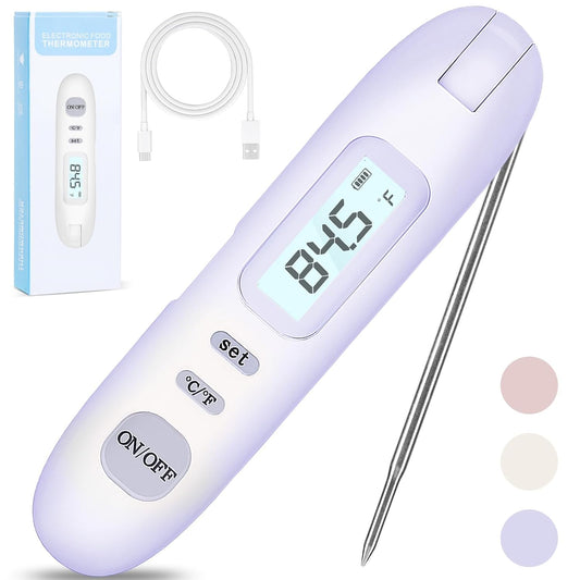 Meat Thermometer Digital - Instant Read Food Thermometer for Cooking Grilling Air Fryer Griddle Probe Kitchen Gadgets