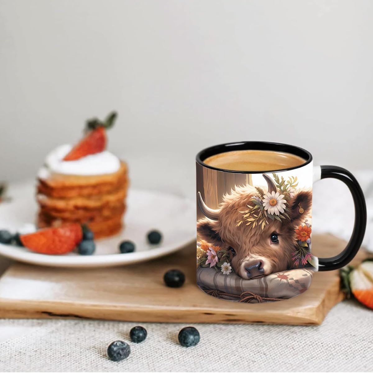 Highland Cow Gifts for Woman, Highland Cow Coffee Mug, Cow Iced Coffee Cup, Western Cows Gifts, Cow Gifts Set for Women Cow Lovers, Cows Drinking cup,11oz Mug
