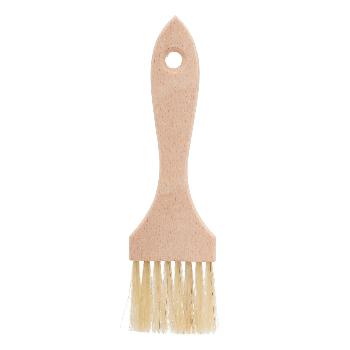 Redecker Natural Horsehair Flat Pastry Brush with Untreated Beechwood Handle, Ideal for Basting, Glazing and Applying Eggwash, 6 Inches