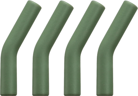 Zibtes-4PCS Silicone Straw Tips- Food Grade Rubber Metal Straws Tips Covers Only Fit for 1/3 Inch Wide(8MM Outdiameter)
