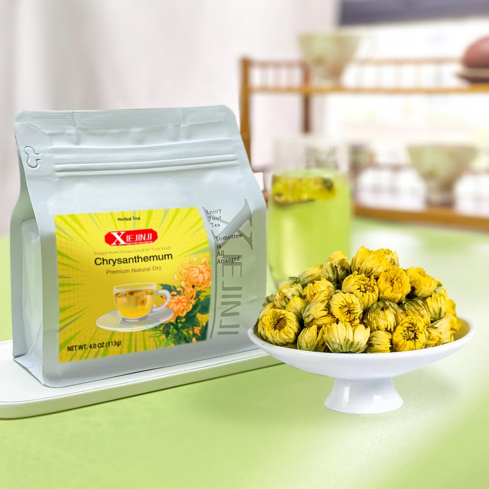 Chrysanthemum Tea - 100% Pure Premium Natural Dried Fetal Chrysanthemum(3.98oz/113g), Caffeine-Free, Non-GMO