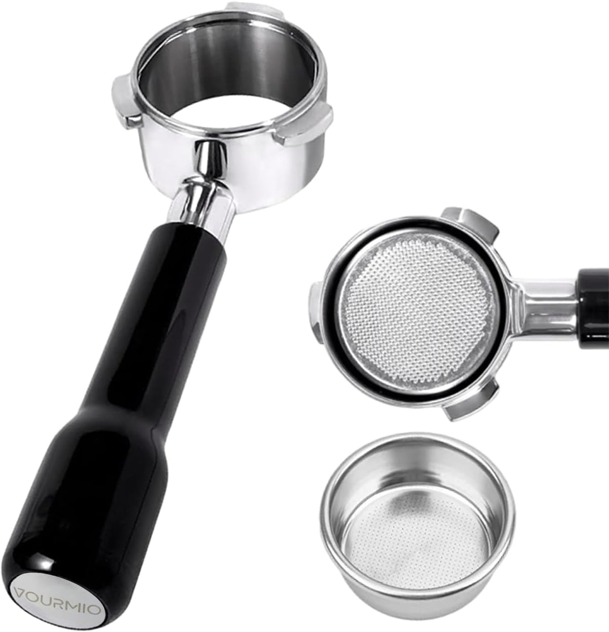 54mm Bottomless Portafilter for Breville Espresso Machines, Black
