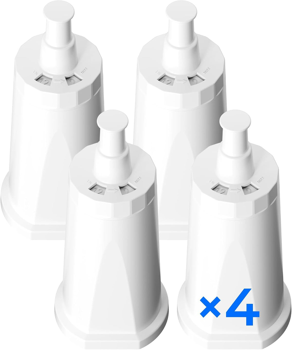 Waterdrop BES008 Filter Replacement for Breville® Water Filter, 4 Pack | Compatible with Breville® Oracle® Jet BES985, Barista Touch Impress BES881, Barista Touch BES880, TÜV SÜD Certified, 4 Pack