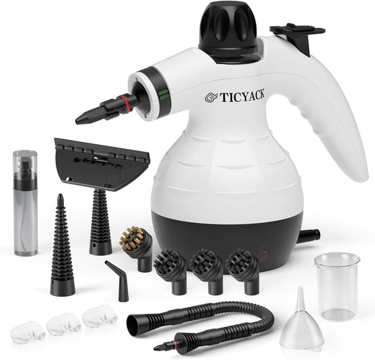 Steam Cleaner, Handheld Steam Cleaner, Steam Cleaner for Home with 16 Accessories and Automatic Steam Switch, Steamer for