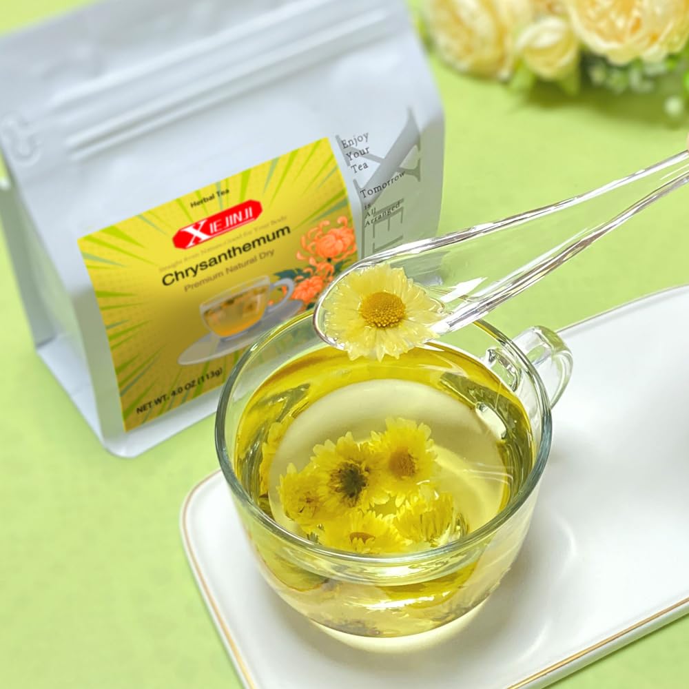 Chrysanthemum Tea - 100% Pure Premium Natural Dried Fetal Chrysanthemum(3.98oz/113g), Caffeine-Free, Non-GMO