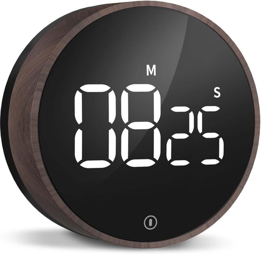 VOCOO Digital Kitchen Timer - Magnetic Countdown Countup Timer with Large LED Display Volume Adjustable, Easy for Cooking