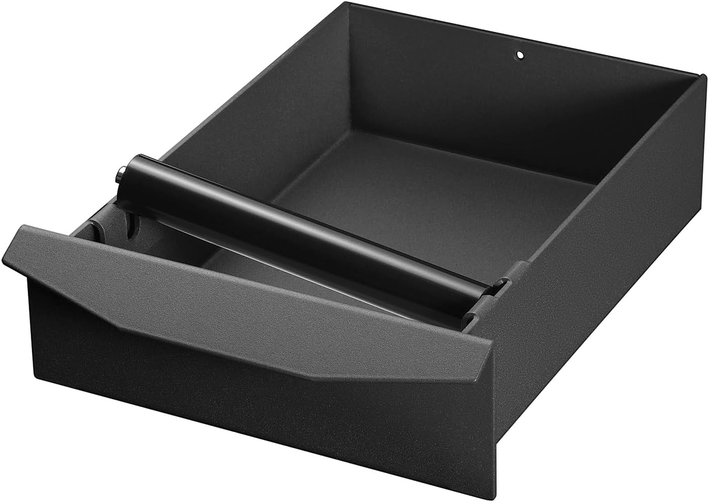 MOJAE Espresso Knock Box Drawer,Stainless Steel Detachable Coffee Ground Knock Container with Removable Knock Bar and Anti-Slip Base, Black