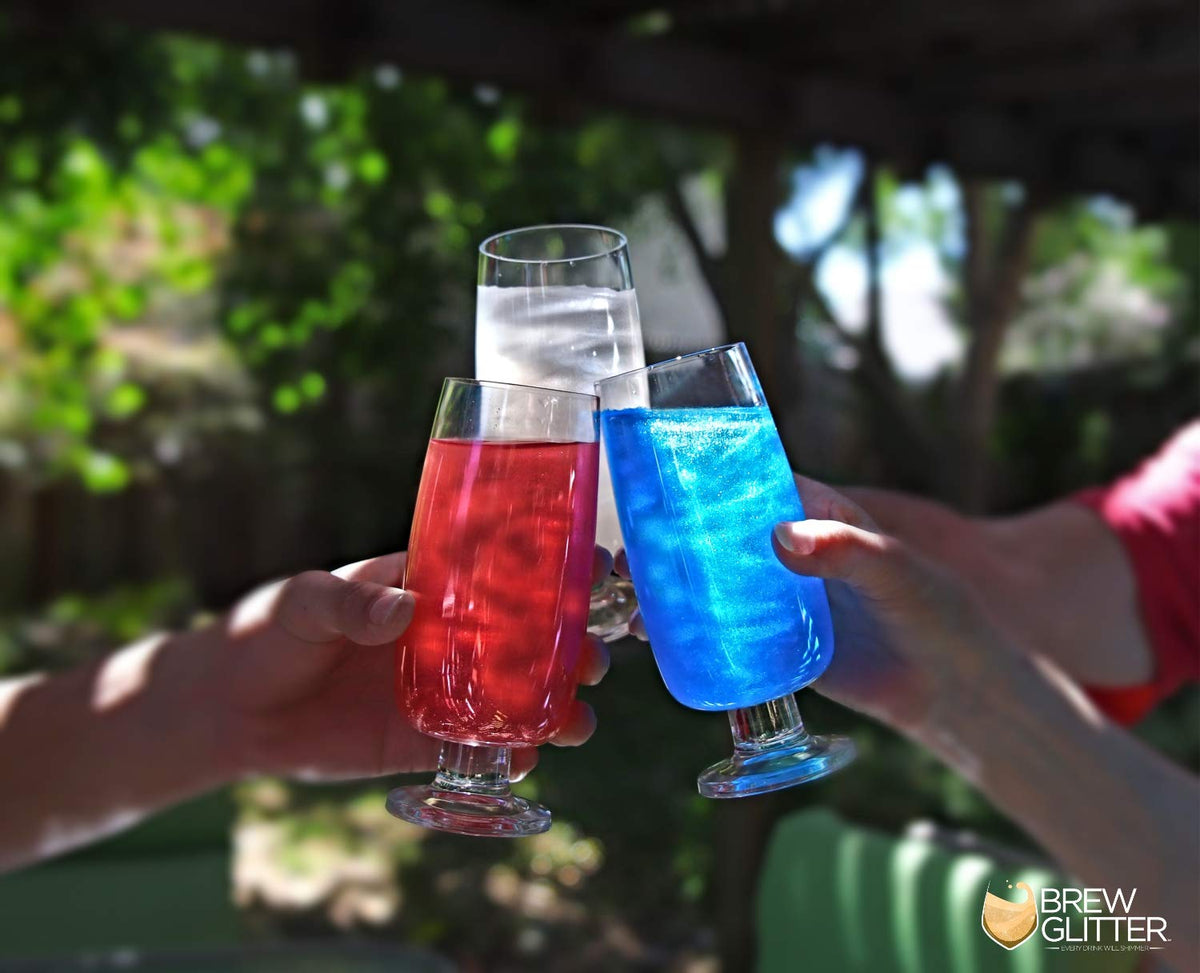 Pink BREW GLITTER Edible Glitter For Drinks, Cocktails, Beer, Garnish Glitter &amp; Beverages | KOSHER &amp; HALAL Certified | 100% Edible &amp; Food Grade | Vegan, Gluten, Nut Free (25g, Pink)