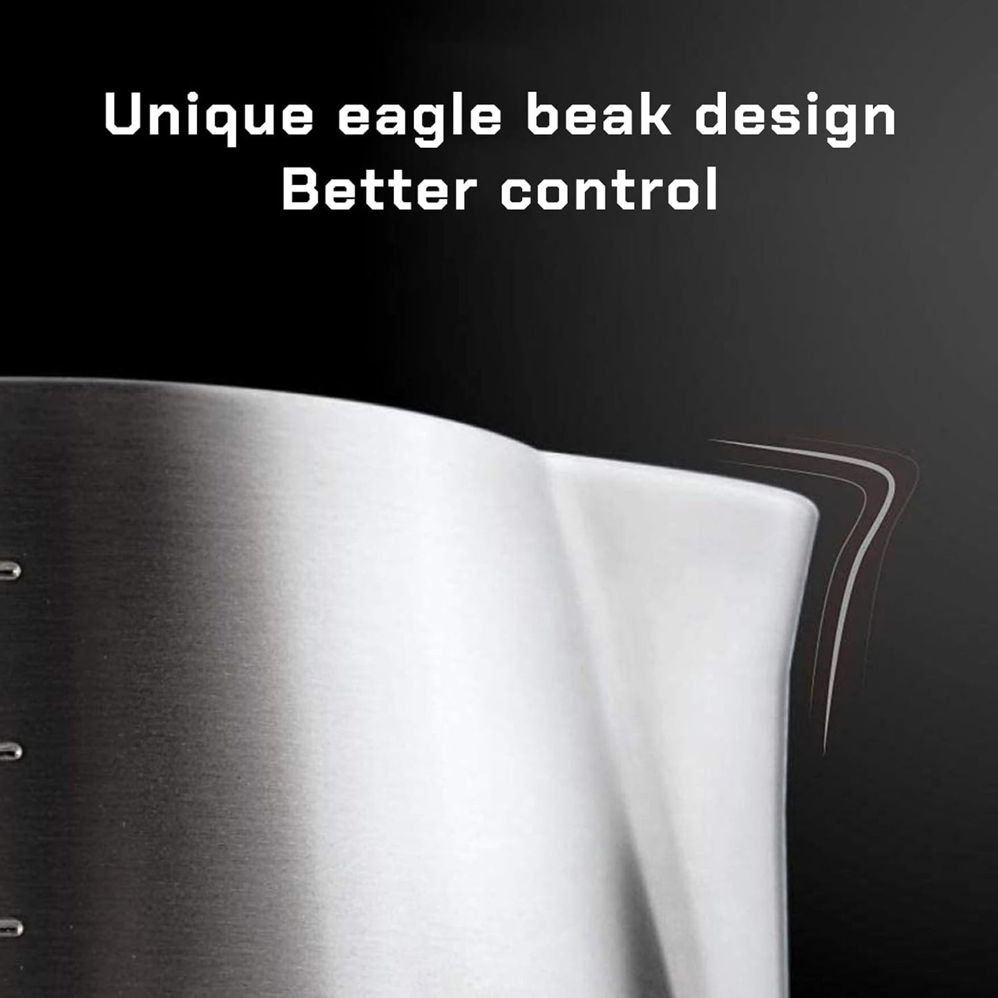 Milk Frothing Pitcher Steaming Pitchers Stainless Steel Milk/Coffee/Latte/Cappuccino Steam Pitchers Milk Jug Cup (350ml/12oz Set)