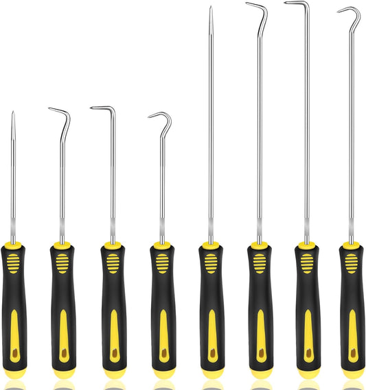 Aleric 8 Pieces Pick and Hook Tools Set, Precision Automotive Pick Tool for Car Auto Oil Seal, Pick Set Mechanic, Picks Tool