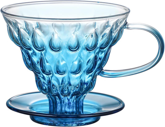Glass Coffee Dripper, Pour Over Coffee Maker, Reusable Coffee Filter Cup, Slow Brewing Accessories for Home, Cafe,