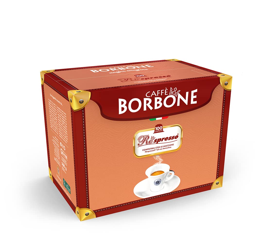 Caffè Borbone Miscela Blu Espresso Pods Compatible with Nespresso Original Machines, Dark Roast Blue Blend, 100 Count Espresso Coffee Pods