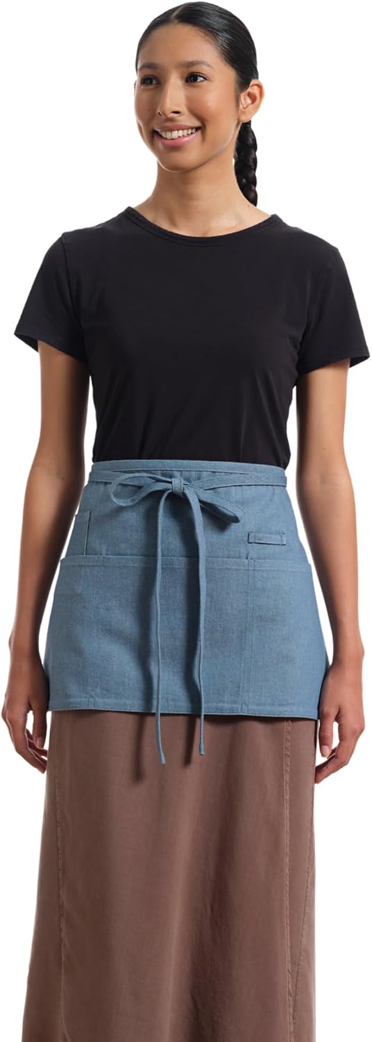 Chef Waist Aprons for Women with Pockets, Adjustable Cooking Aprons