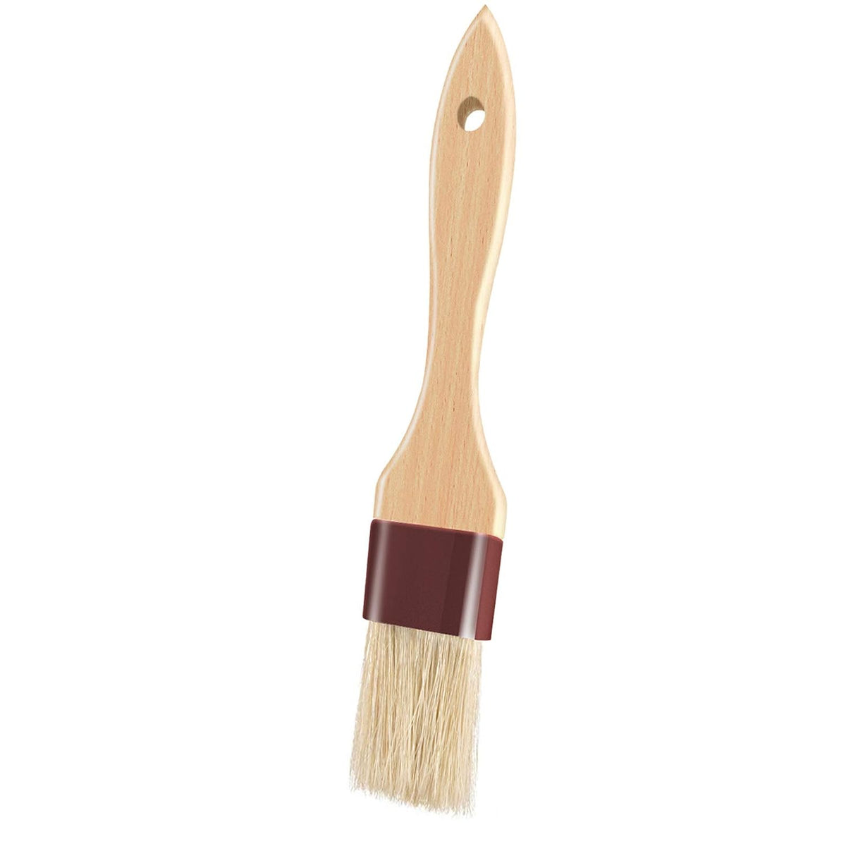 Pastry Brushes for Baking Basting Brush with Boar Bristles and Beech Hardwood Handles Culinary Oil Brush for Barbecue Butter Grill BBQ Sauce Baster Marinade Kitchen Food Cooking Brushes (1 inch)