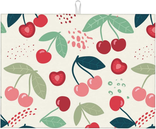 Large Dish Drying Mats For Kitchen Counter Microfiber Kitchen Drying Mat XL Draining Pad Absorbent Quick Drying Dish Mat
