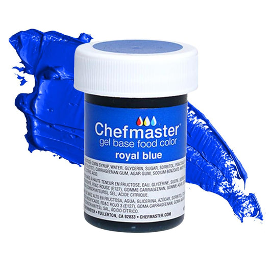 Chefmaster Royal Blue Gel Food Coloring | Vibrant Color | Professional-Grade Dye for Icing, Frosting, Fondant | Baking &