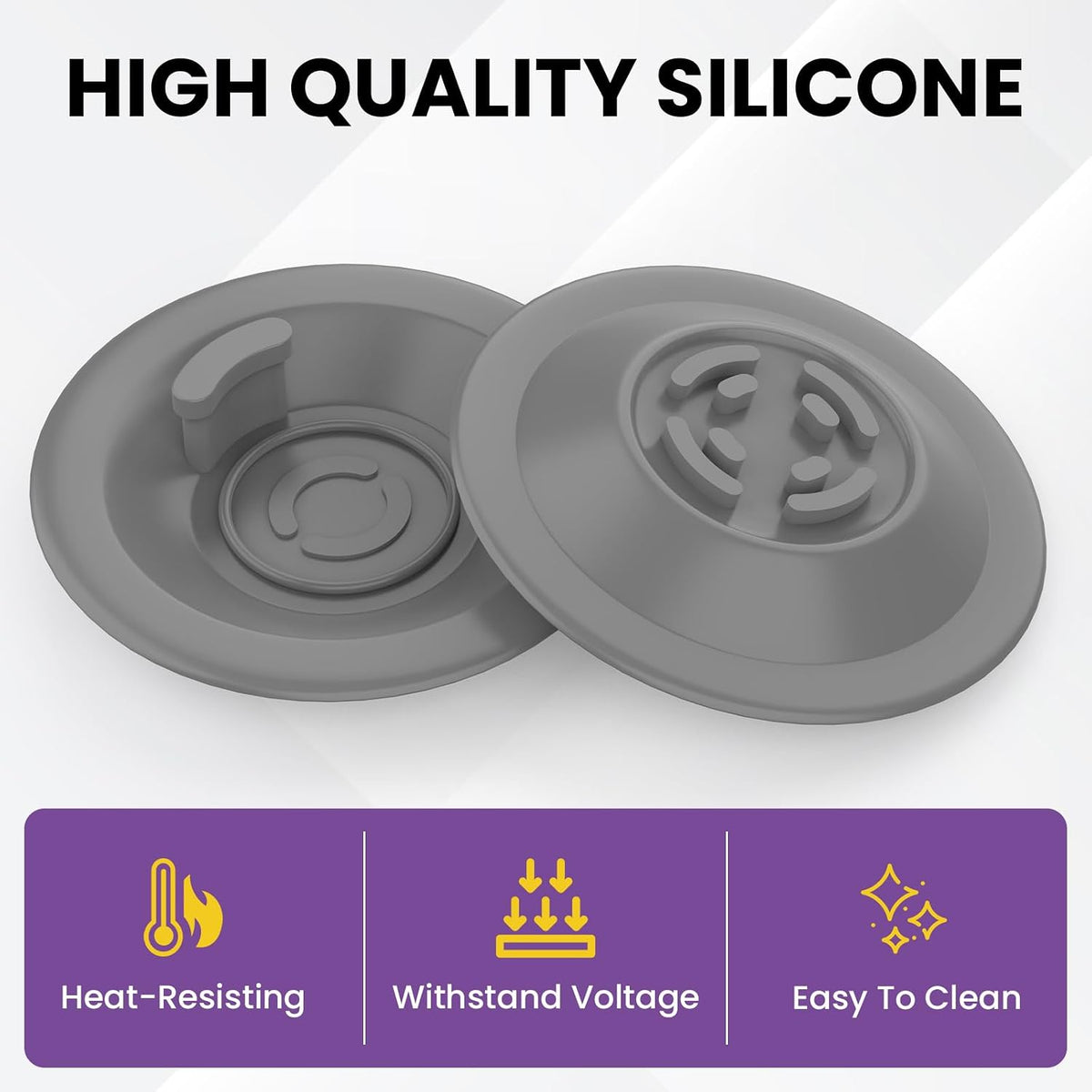 54mm Espresso Backflush Cleaning Disc for Espresso Machines, 4 Pack | No Hole Silicone Backflush Disc, Compatible with BES870XL BES878BSS BES880 BES840XL BES810BSS