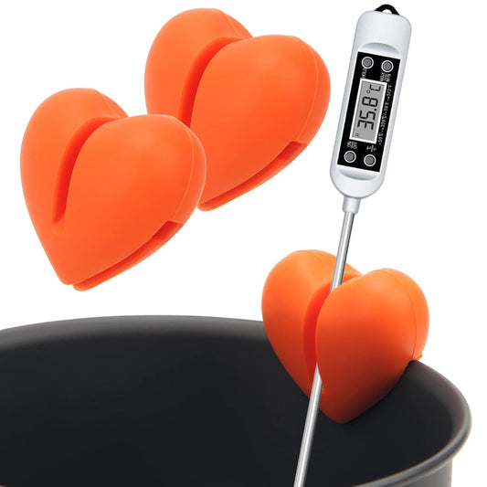 Windspeed Thermometer Pot Clip Holder(No Thermometer Include), 2Pcs Candy Thermometer Pot Clip Holder for Digital