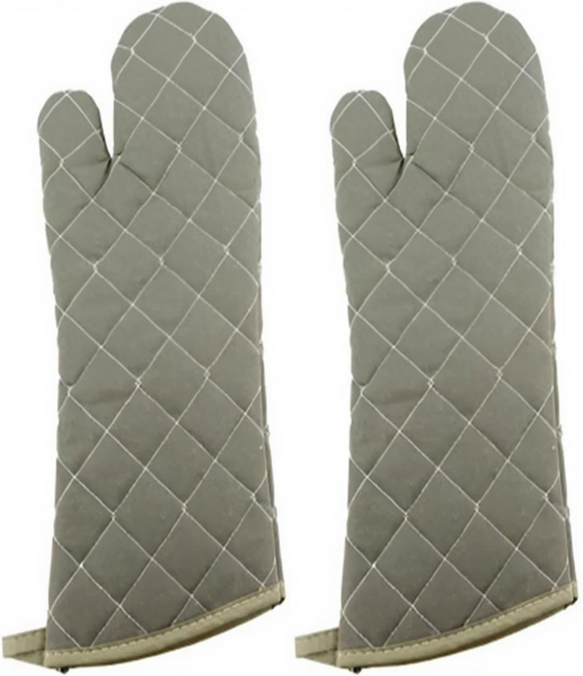 Linwnil Extra Long 24 Inch Heat Resistant Oven Gloves New Cotton Oven Mitts Kitchen Gloves High Temperature Cooking Tool BBQ Gloves (24" Green, 24 Inch)