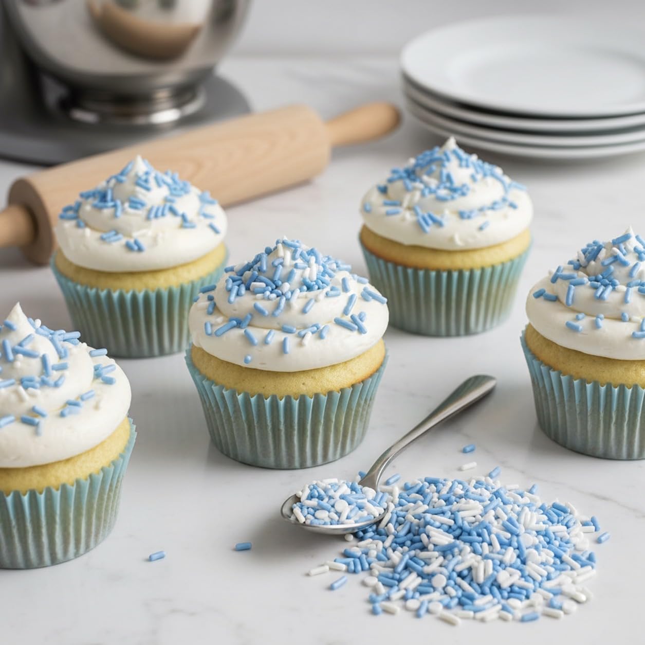 Manvscakes, No Artificial Dyes, Blue Sprinkles, Natural Sprinkles, Gluten Free, Birthday Sprinkles, Blue Cake Decorations, Star Sprinkles, Cookies, Fondant Cake, Natural Dessert Toppings, 3oz