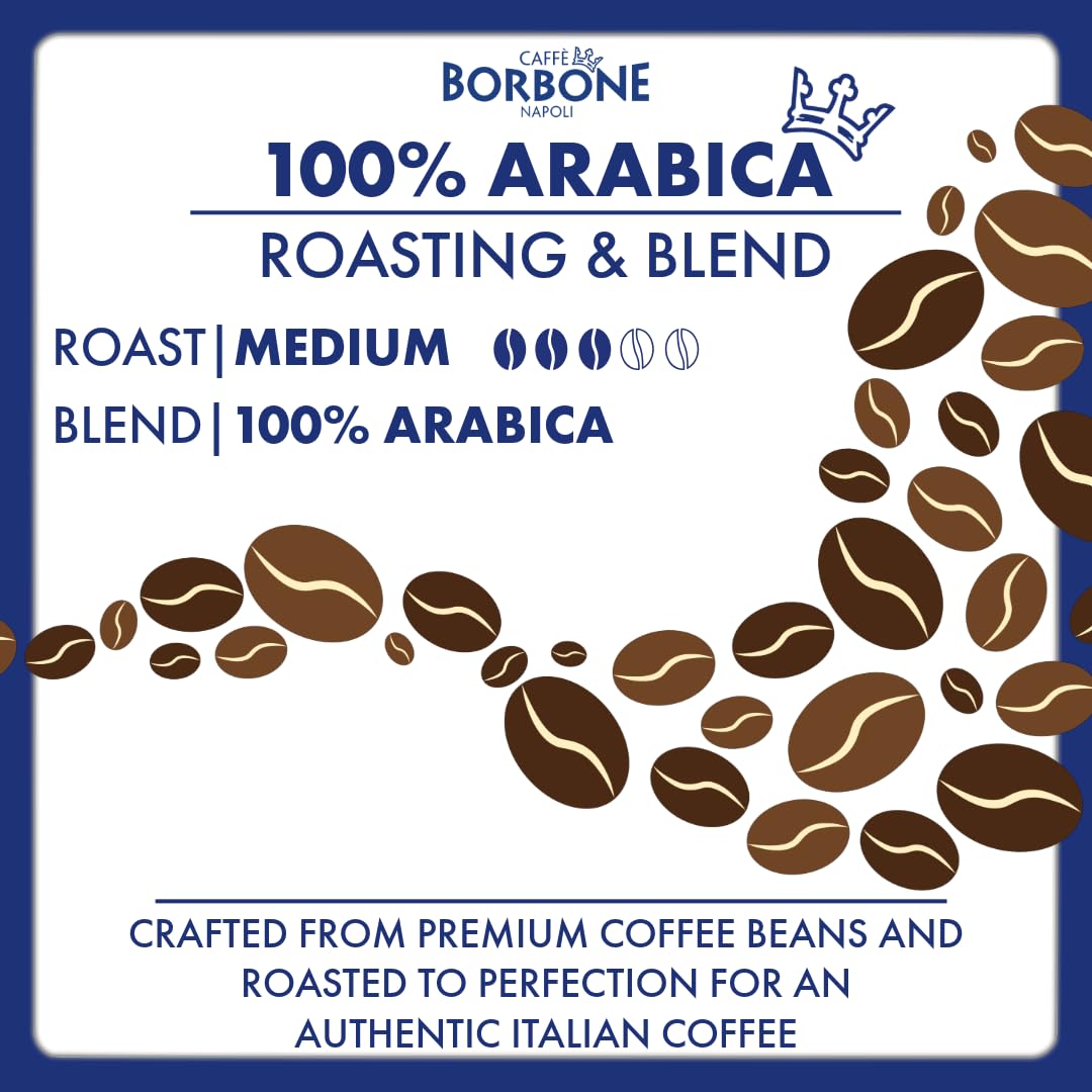 Caffè Borbone 100% Arabica Aluminum Capsules Compatible with Nespresso Original Machines
