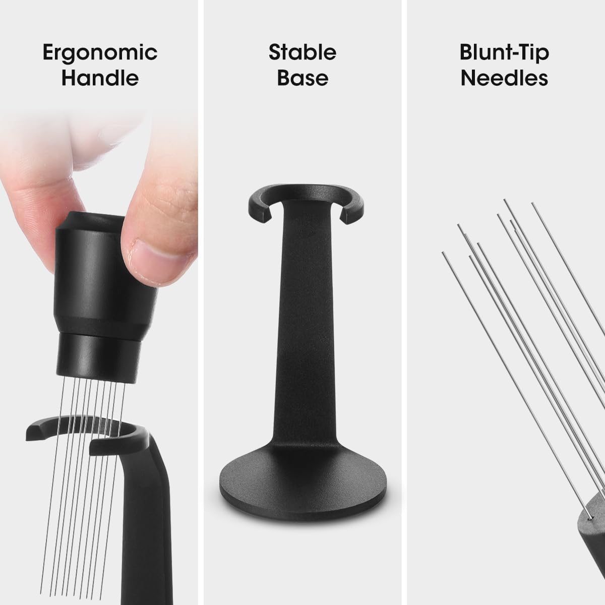 Aieve WDT Tool Espresso, Magnetic Coffee Distribution Tool Compatible with Ninja Luxe Cafe, 10 Needle Coffee Stirrer for Breville Barista Espresso Accessories (Magnetic &amp; Adhesive Mount)