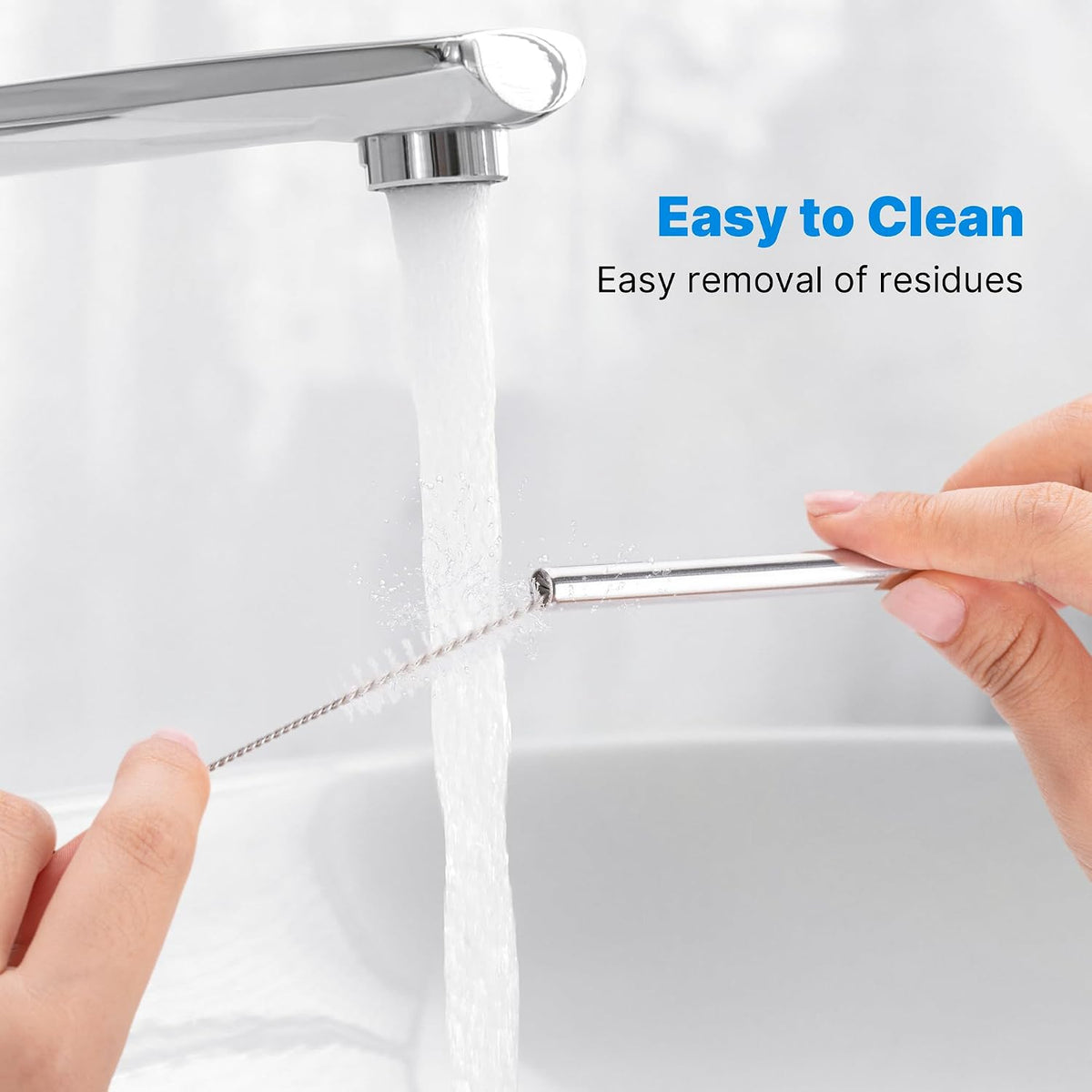 Replacement Metal Straws with Silicone Tip for 30oz Stanley Cup