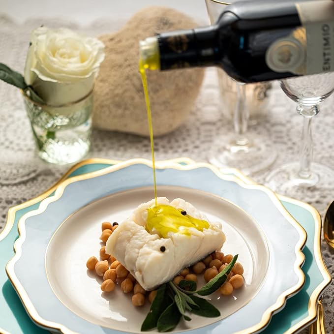 Entimio Cortese Organic Italian Extra Virgin Olive Oil from Italy, 700+ mg/kg High in Polyphenols, 2025 Gold Winner, Tuscany Early Harvest evoo, Cold Extracted, Lab Tested - 16.9 fl oz