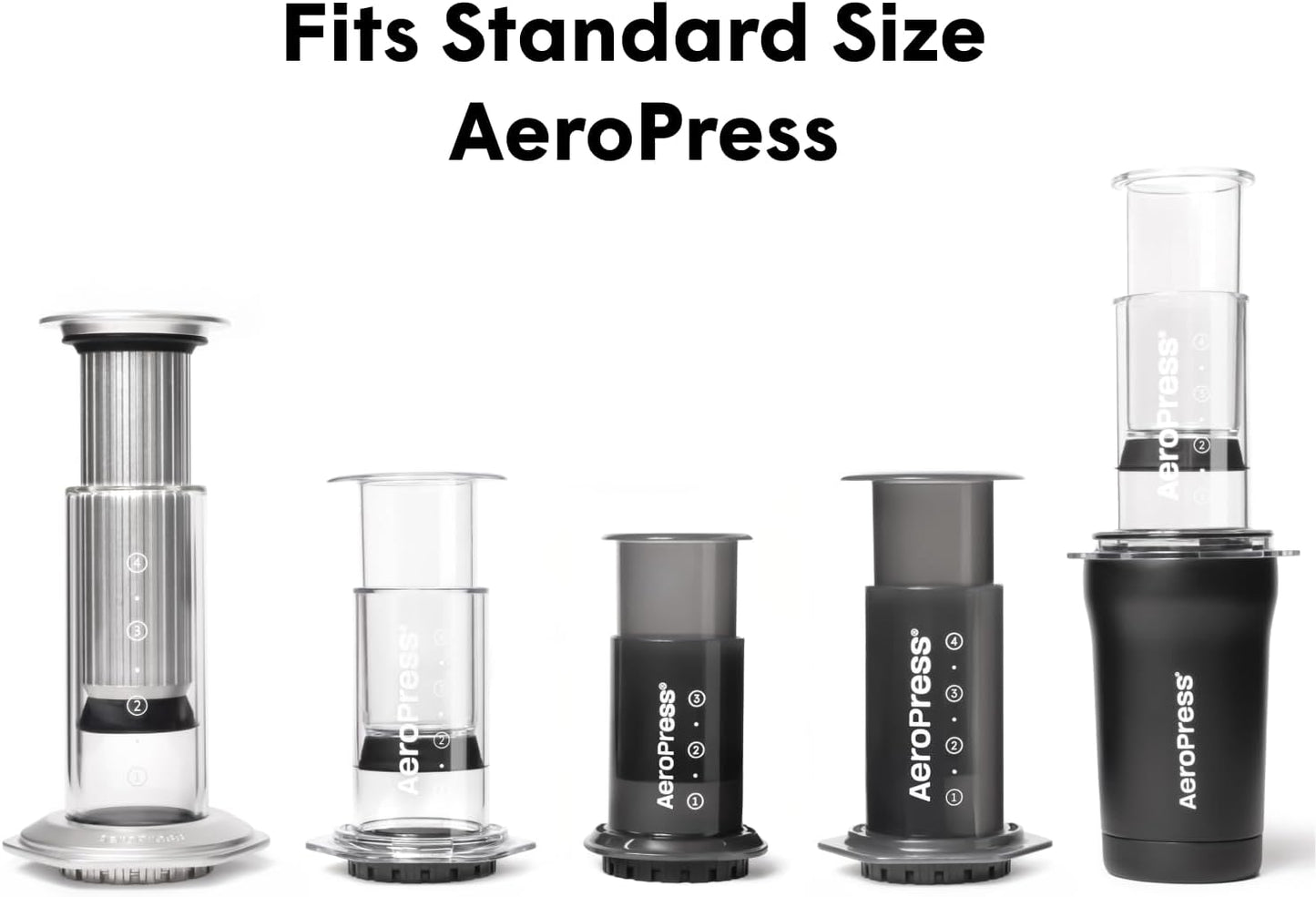 AeroPress Natural Paper Micro-Filters, 200 Count | Round Replacement Coffee Filters, Unbleached, Compostable Paper Filters, Fits Standard Size AeroPress Coffee Makers