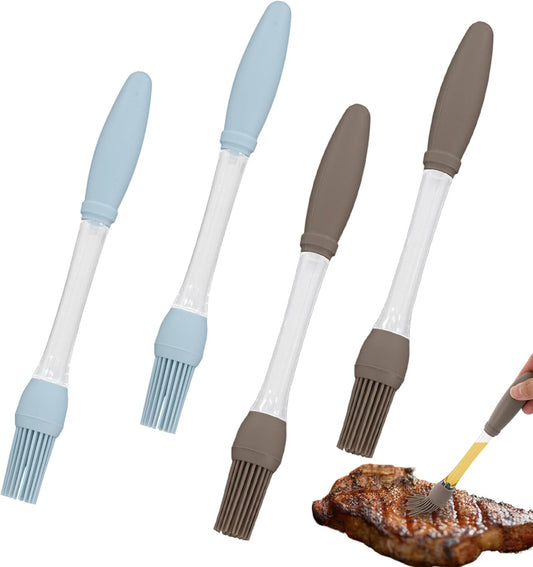 Silicone Basting Brush 4 PCS Heat Resistant Pastry Brush Spreadable Butter for Cooking Grilling Roasting Baking Bbq Grill