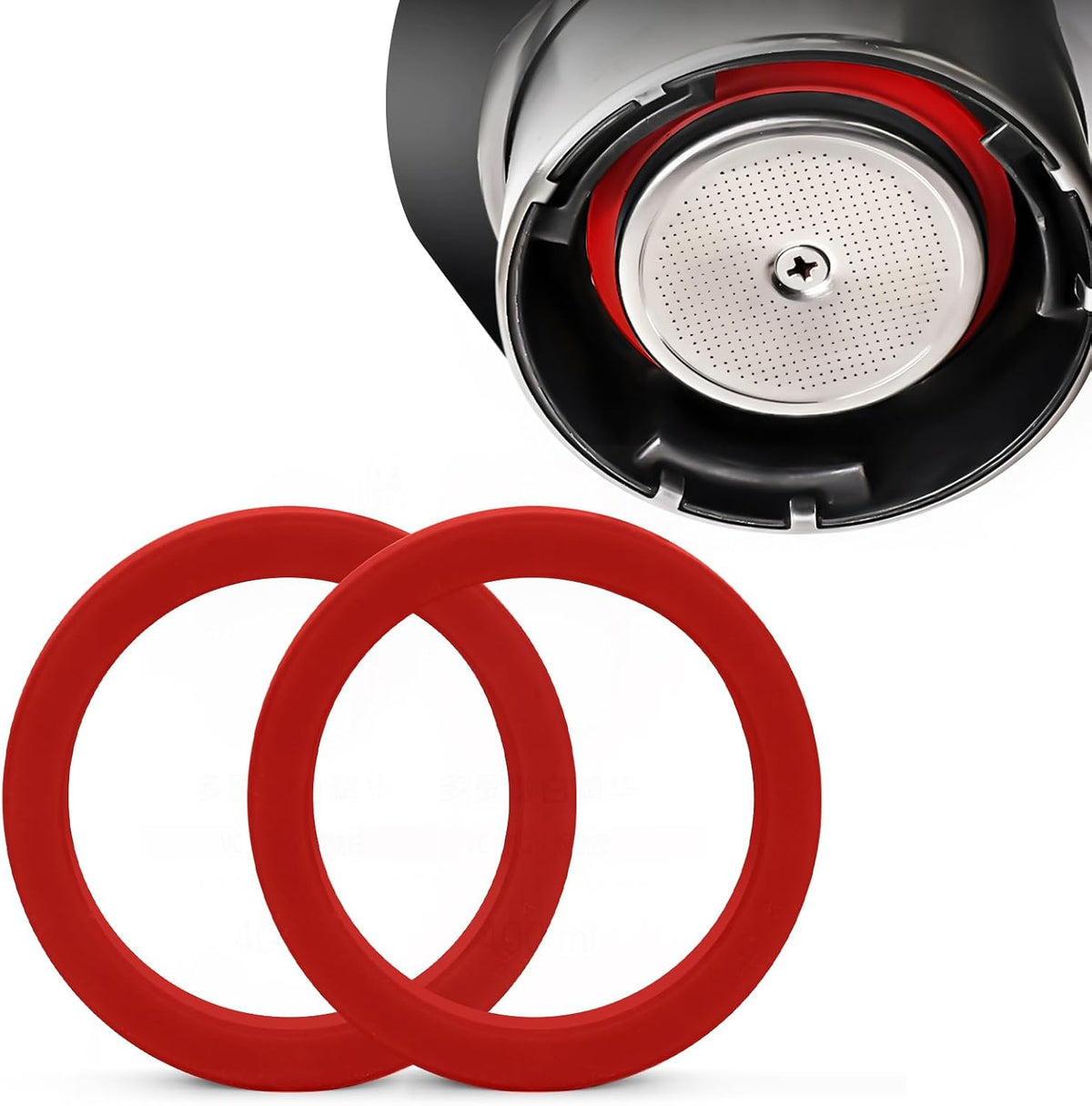 E61 Gasket 8.0mm Group Head Gasket for Gaggia, Red