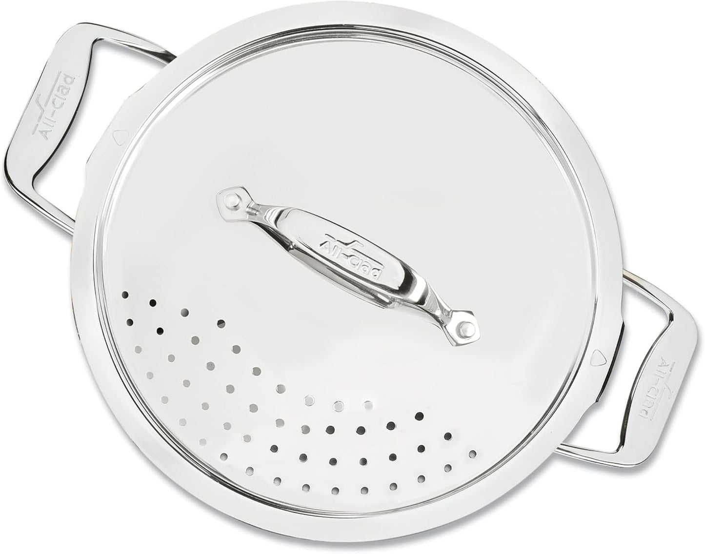 All-Clad Simply Strain Stainless Steel Multipot with Straining Lid, 6-Quart, Induction, Oven Broiler Safe 600F, Strainer