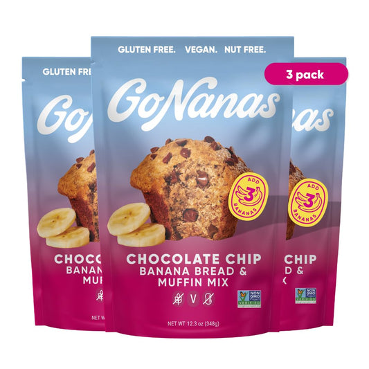 GoNanas Chocolate Chip Banana Bread & Muffin Mix