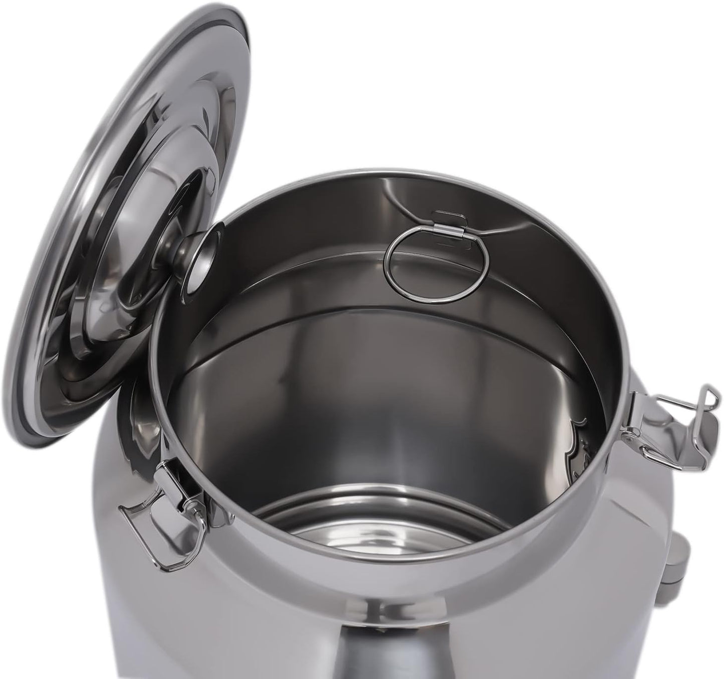 304 Stainless Steel Milk Bucket With Faucet, Large Liquid Container Storage,Milk Bucket With Sealing Lid and Carry Handle,for Wine, Oil Storage Transport (28L/7.4 Gal,w/Faucet)