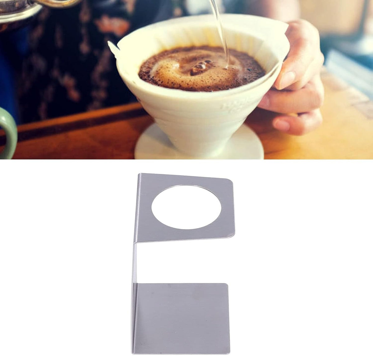 Coffee Dripper Stand, Stainless Steel 7.1in Compact Base