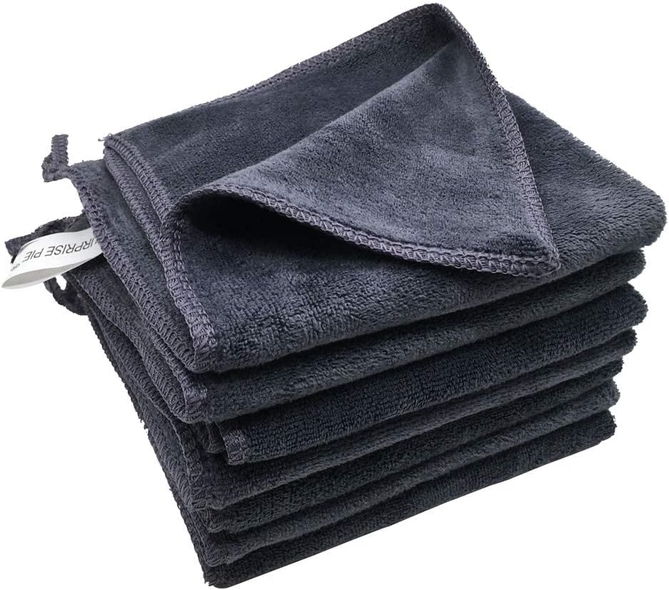 400 GSM Premium Microfiber Cleaning Cloths, Ultra Absorbent Lint Free Towels &amp; Cleaning Rags for Car Detailing, Kitchen, Glass &amp; Household Cleaning, Reusable Machine Washable 12" x 12"